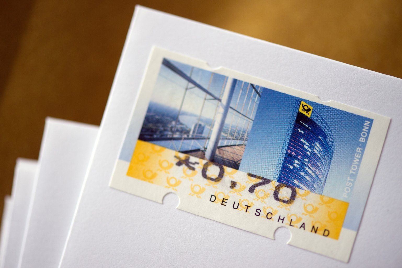 Das Porto für einen Standartbrief erhöht sich künftig auf 70 Cent.