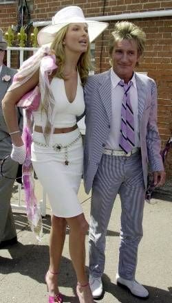 Rod Stewart und seine Freundin Penny Lancaster