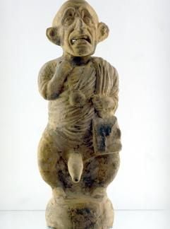 Die figürliche Vase aus Herculaneum aus dem 1. Jahrhundert mit symbolhafter Darstellung des männlichen Penis ist eine Leihgabe aus dem Museo Archeologico Nazionale in Neapel. (Foto: dpa)