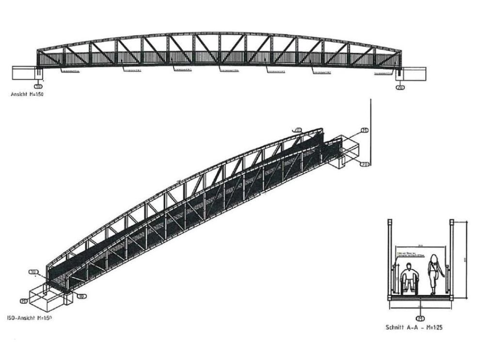 Visualisierung der neuen Brücke vom Ingenieurbüro ibp in Thale.