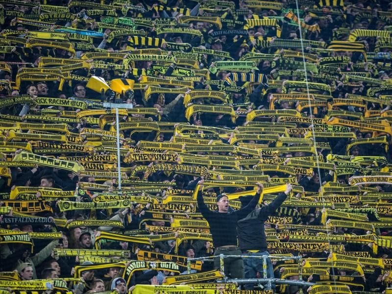 Die Dortmunder Südtribüne.