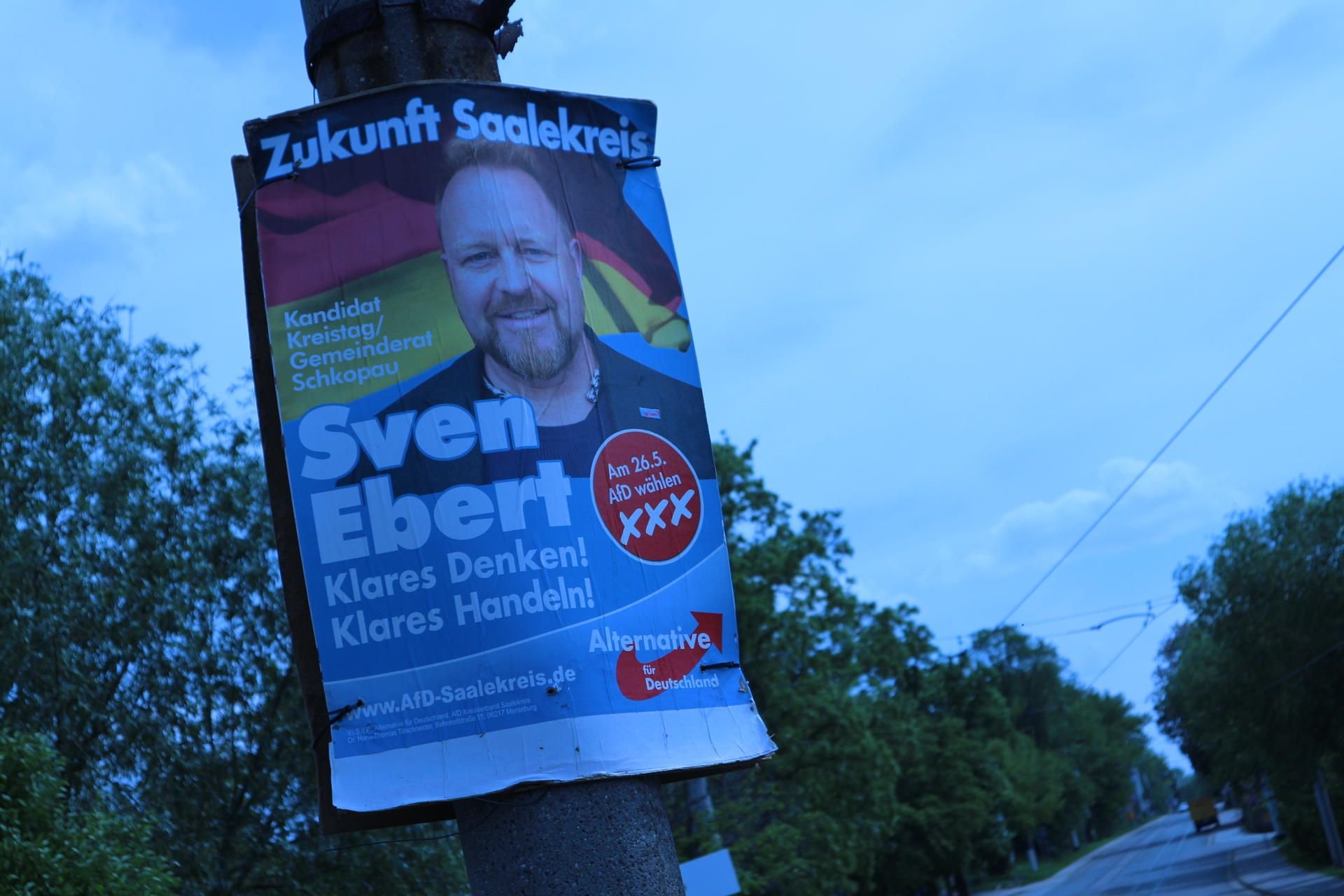 Sven Ebert tritt für die AfD für den Gemeinderat Schkopau und den Kreistag an.