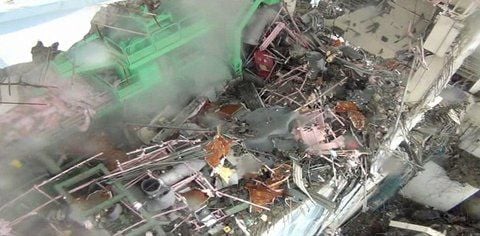 Luftaufnahme vom Atomkraftwerk Fukushima. (FOTO: DPA)