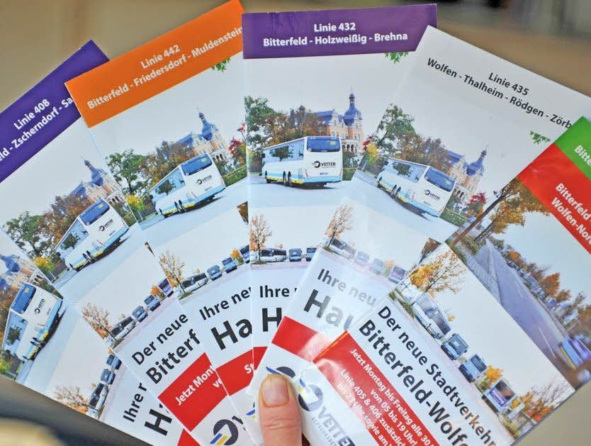 Diese Flyer sollen an die Fahrgäste verteilt werden.