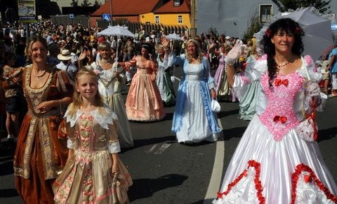 Festumzug beim Sachsen-Anhalt-Tag in Weißenfels. (FOTO: LISKER)