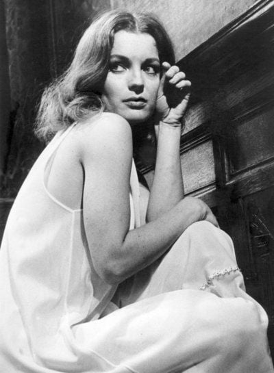 Die Schauspielerin Romy Schneider in einer Szene des Films «Don't cry» («Schrei nicht»), der 1969 ihn London gedreht wurde. (ARCHIVFOTO: DPA)
