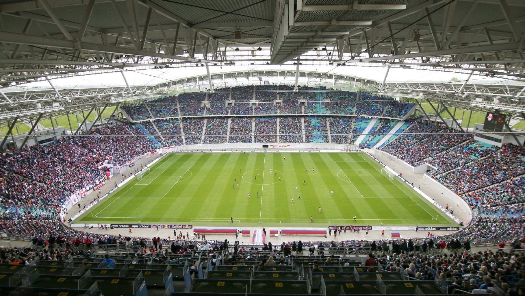 Die Red Bull Arena in Leipzig.