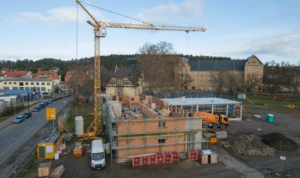 Neubau des Haptsitzes der Fachfirma Heisat Quedlinburg.