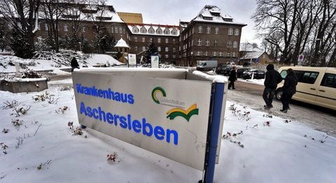 Salzlandkliniken: Krankenhaus Aschersleben. (FOTO: Archiv/Frank Gehrmann)