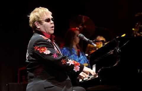 Sir Elton John tritt am Dienstag in der Olympiahalle in München (Oberbayern) auf. (FOTO: DPA)