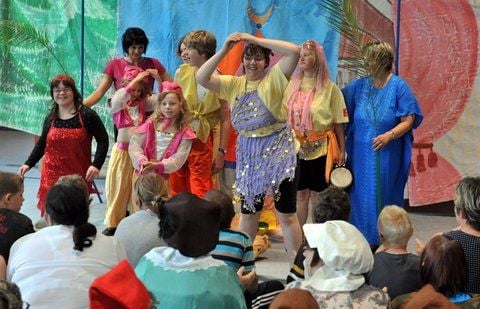 Förderschüler gestalteten beim Kulturwettstreit ein tolles Programm. (FOTO: MZ)