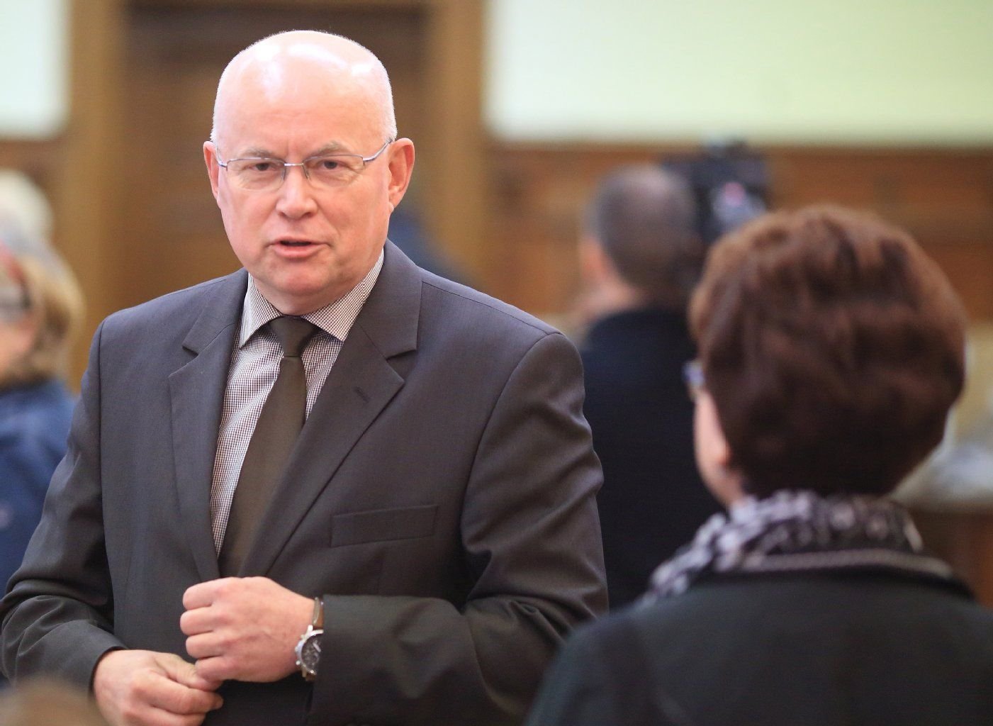 Lothar Finzelberg, früherer Landrat des Kreises Jerichower Land im Landgericht in Magdeburg.