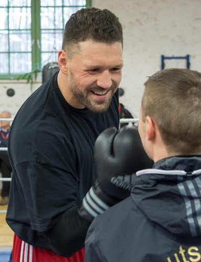 Erik Pfeifer beim Training
