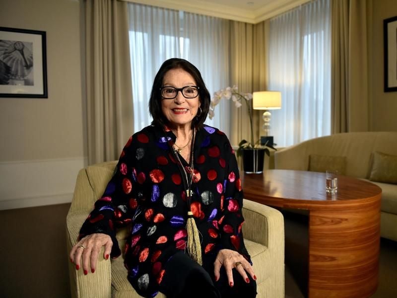 Nana Mouskouri beim Interview in Berlin. Foto: Britta Pedersen