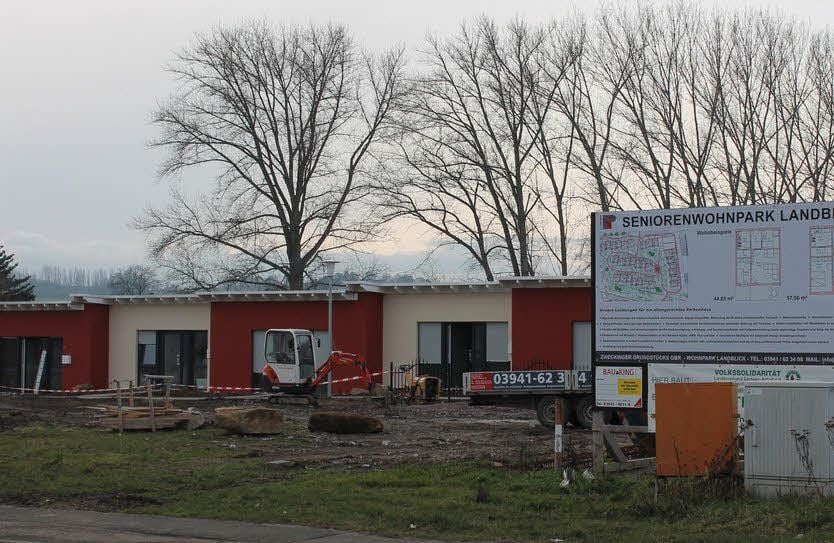 Noch wird der Außenbereich gestaltet.