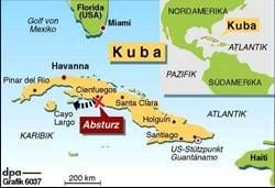 Absturzstelle in Kuba