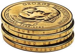 One-Dollar-Stücken mit George Washington (Foto: dpa)