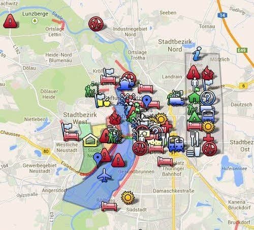 Die Google-Karte der Geschwister