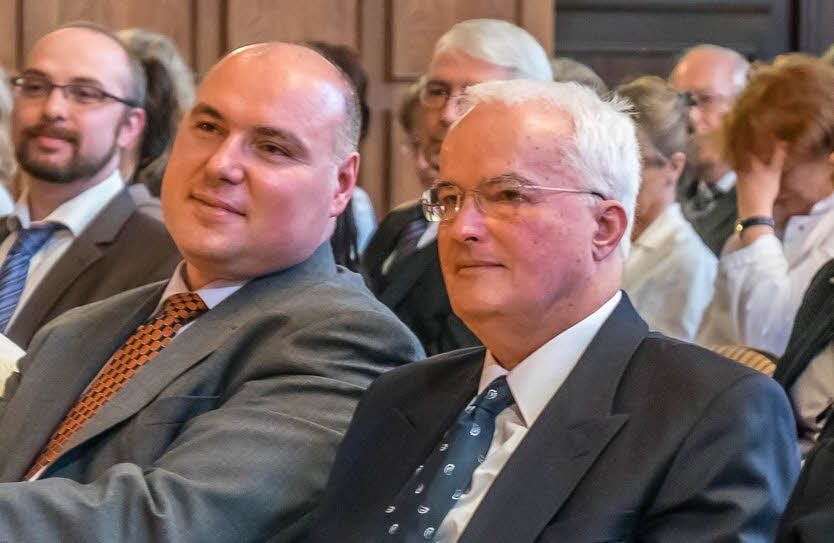 Vorgänger, Nachfolger: Klaus Wentzel (r.) und Alexander Schmidt