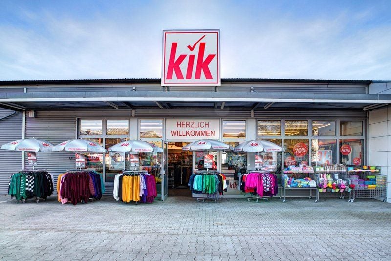 Eine Filiale der Textil-Kette "Kik"