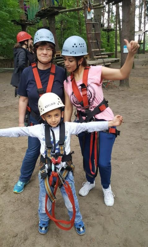 Auch gemeinsames Klettern stand schon auf dem Programm.