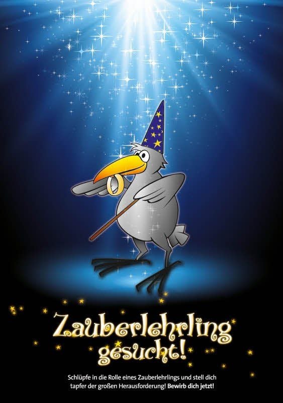So sehen die Zauberkarten aus, die in den Schulen verteilt werden.
