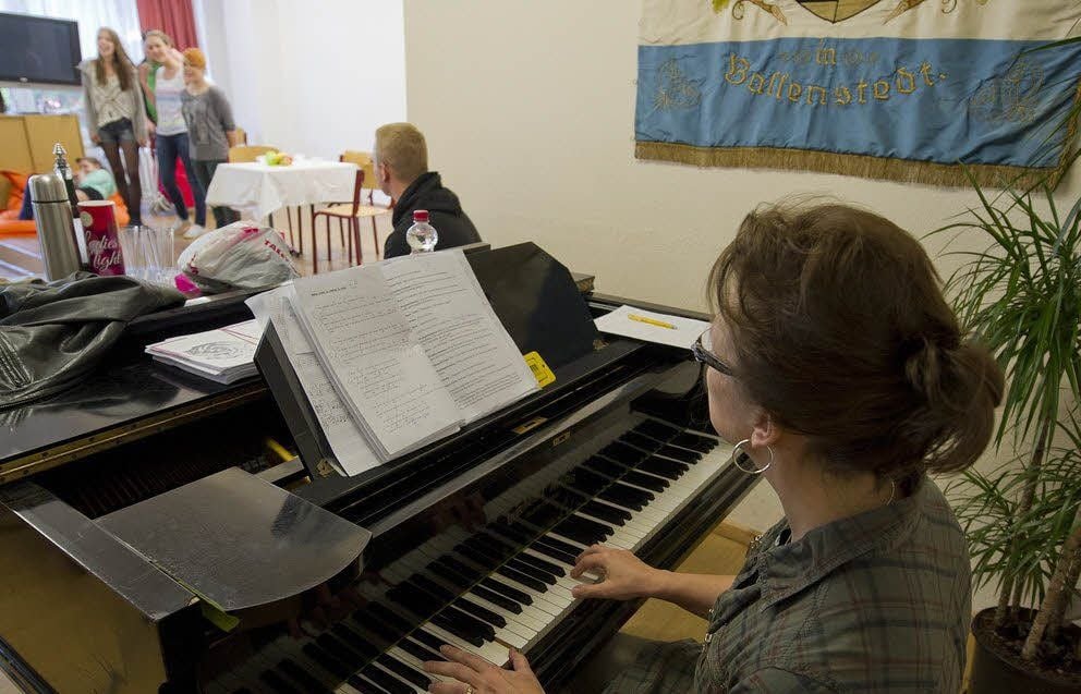 Proben für das Musical