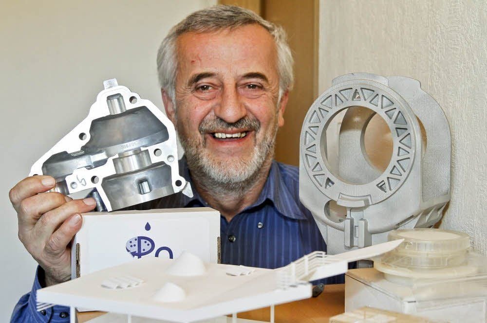 Wolfgang Großkopf hat in Sprossen in der Elsteraue seine Firma Kunststofftechnik.