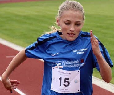Nina Kemnitz vom ASV auf der Supersprinterstrecke.