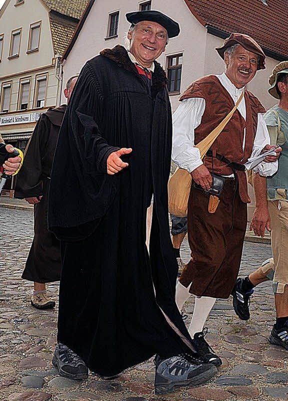 Bernhard „Luther“ Naumann und Rainer Schultz auf dem Weg.