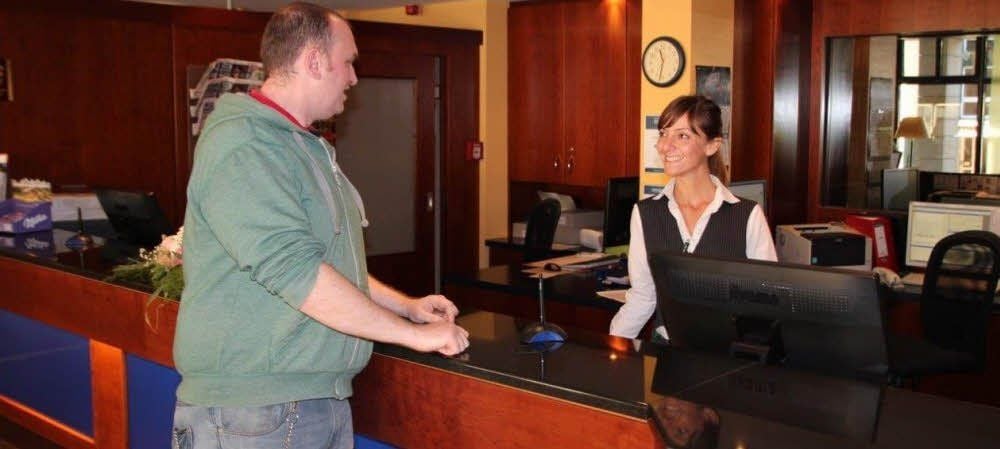 Alexander Otte und Lidia Rosa Garcia am Empfang des Harzer Kultur- und Kongresshotels .
