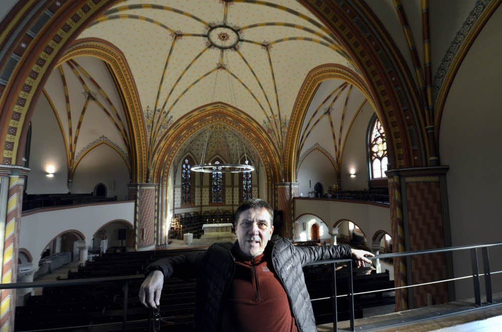 Zweites Zuhause: Andreas Mücksch in der Pauluskirche