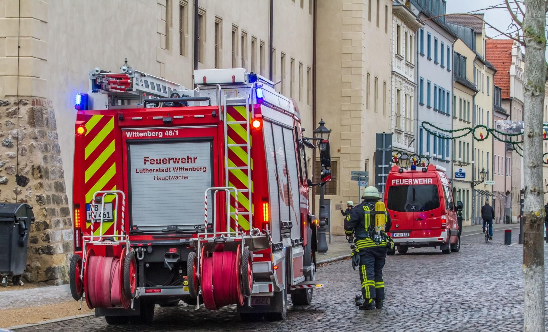 Feuerwehreinsatz in Wittenberg