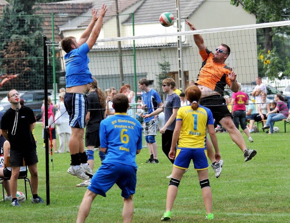 Beim Volleyball-Turnier herrschte echter Volkssportcharakter.