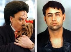 Der Modemacher Rudolph Moshammer mit seinem Hündchen «Daisy» (l.) und sein mutmaßlicher Mörder, der 25-jährige Iraker Herisch A. (Fotos: dpa)