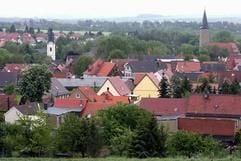 Eine Blick über die Stadt Niederroßla in Thüringen. (Foto: ddp)