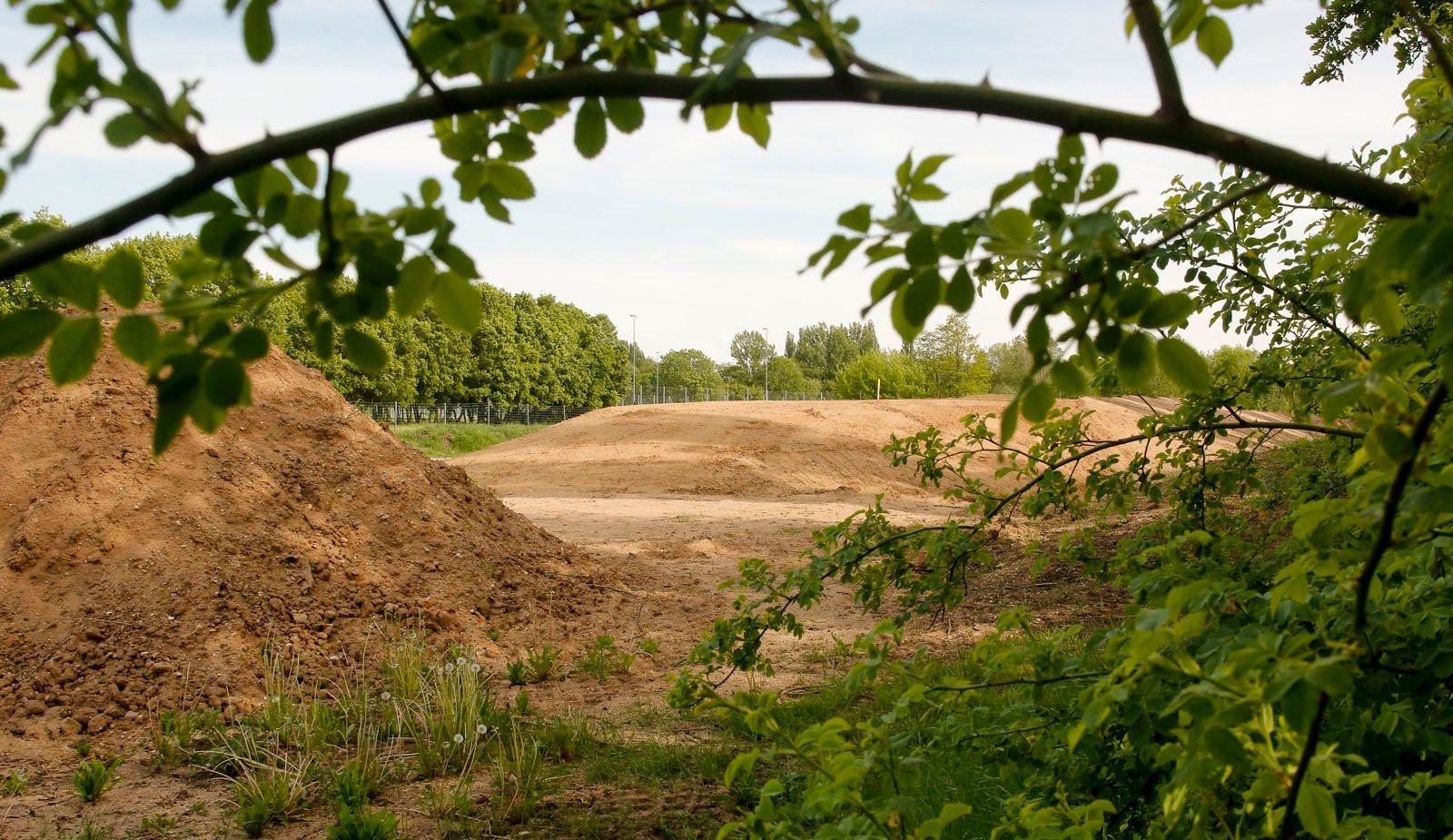 Baustopp am Gimritzer Damm in Halle-Neustadt