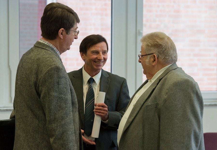 Gert Sauer, Detlef Kunze und Jürgen Rössling (v.l.) gewannen die Klage vor dem Landesverfassungsgericht und sind nun nicht nur wieder eigenständig, sondern auch wieder "normale" Bürgermeister.