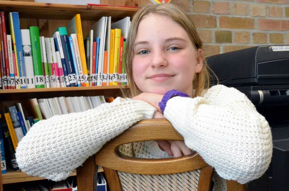 Anna-Lena Simon vom Gymnasium Jessen hat bei der Mathe-Olympiade des Landes in Magdeburg den Wettbewerb der fünften Klassen gewonnen.