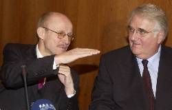 Aerich Thies und Willi Lemke, Präsident und Vize