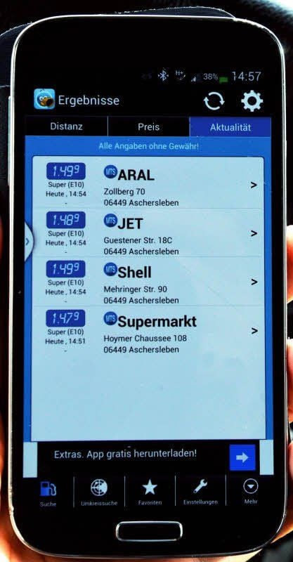 Eine Tankstellen-App im Test