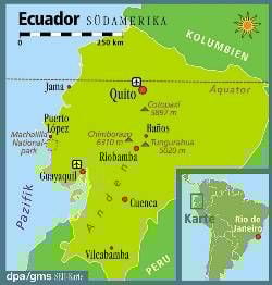 Karte zu Ecuador