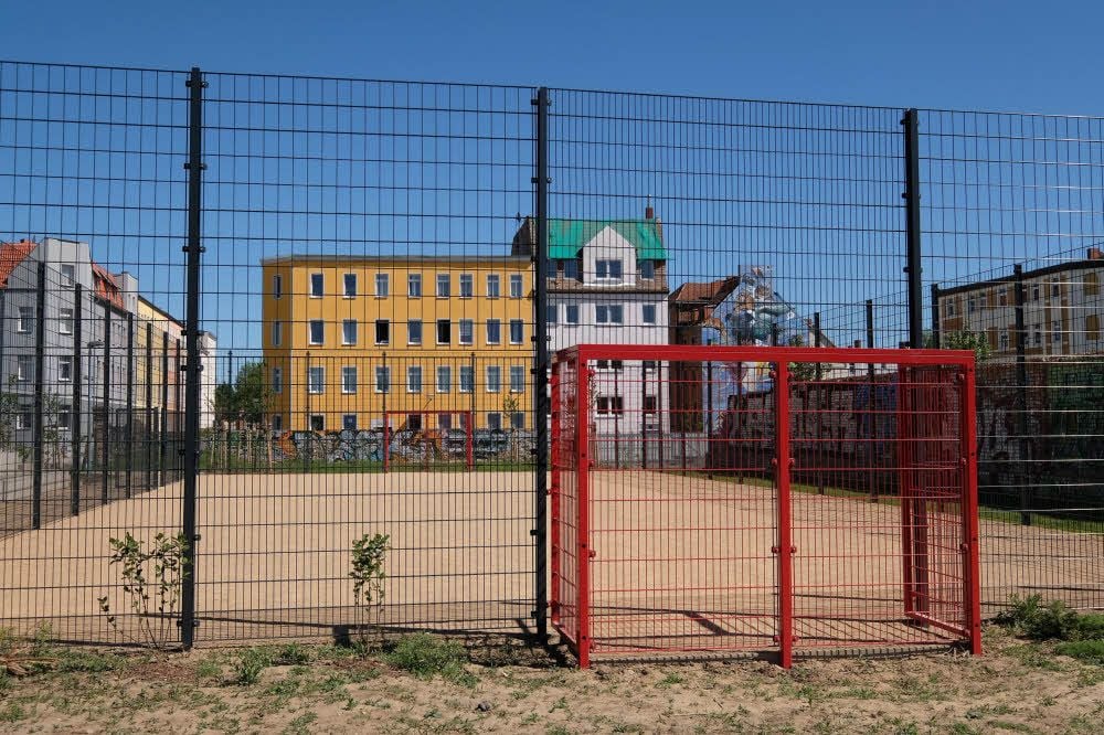 Der Bolzplatz steht jedem offen.