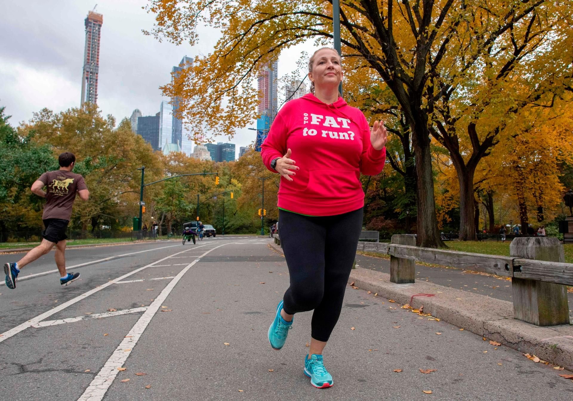 Sie zeigt es ihrem Arzt: Julie Creffield nimmt am New York Marathon teil