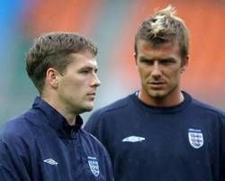Englands Superstars Owen und Beckham