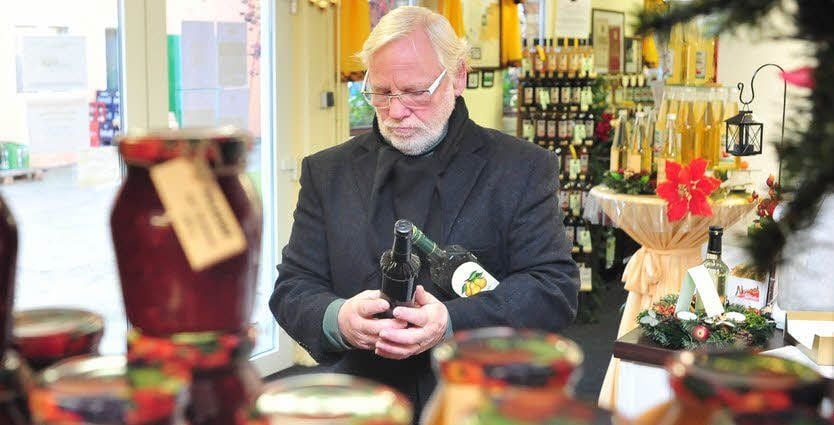 Im Hofladen der Zahnaer Fläminggarten GmbH.
