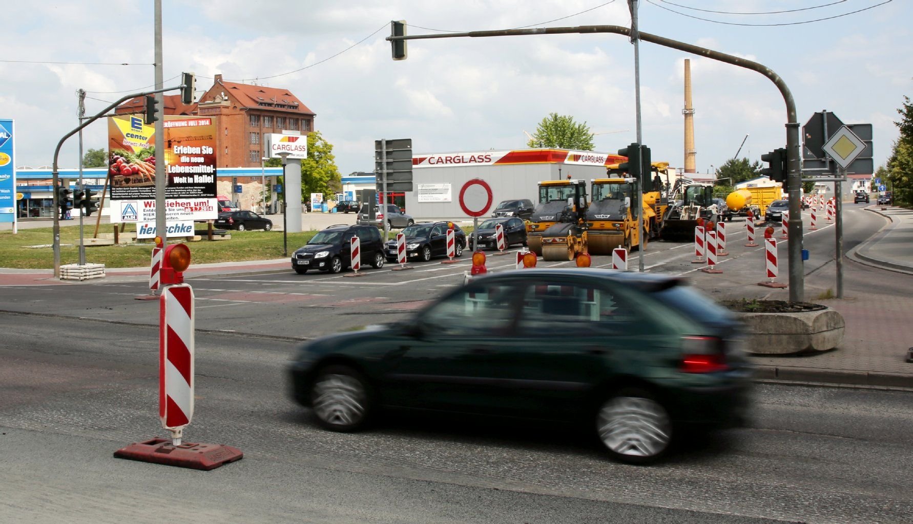 Verkehrsbehinderungen an der Kreuzung Äußere Hordorfer Straße