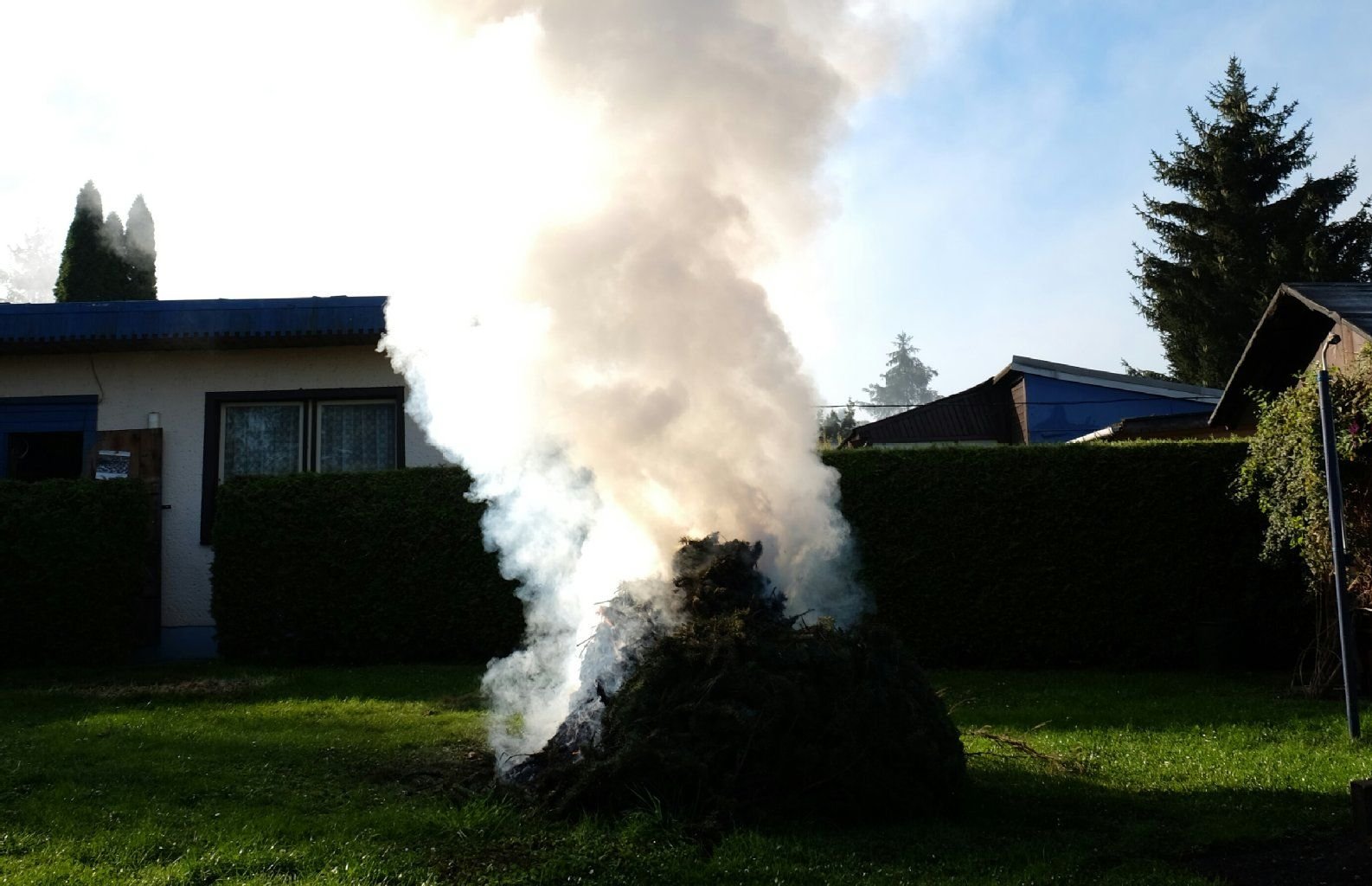 Ein Gartenfeuer
