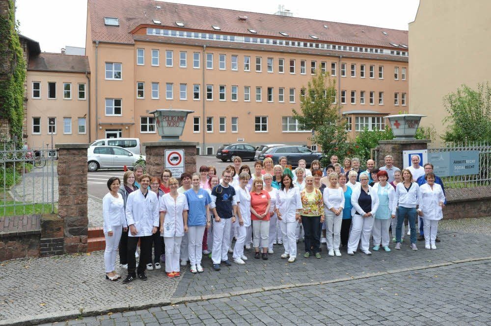 Die Poliklinik Reil in Halle mit ihren Mitarbeitern