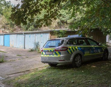 Garagenkomplex in der Hohen Straße in Weißenfels